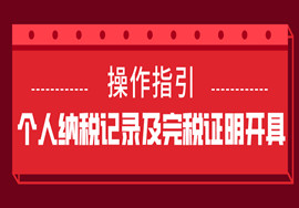 干货！个人所得税纳税记录和完税证明怎么开？来看操作指引