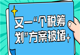 又一“个税筹划”方案被堵了，补税900万！