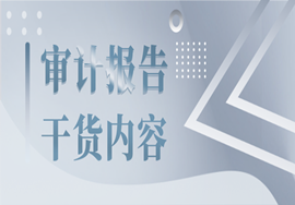 干货！关于审计报告你不知道的那些事！